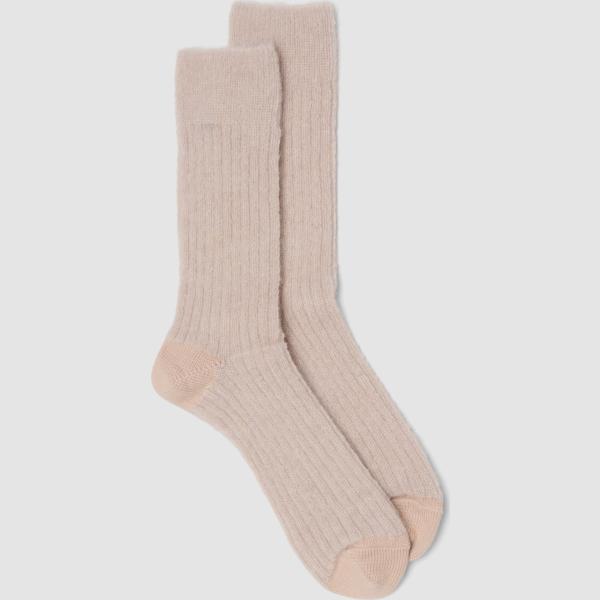 Calcetines mujer light gray largo lana de mohair Les Copains