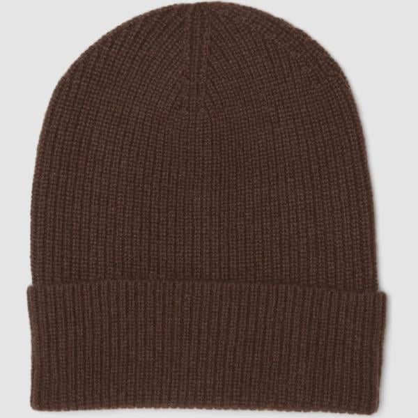 Beanie mujer light gray de punta cachemira Piombo Contemporary