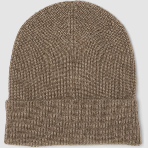 Beanie mujer light gray de punta cachemira Piombo Contemporary