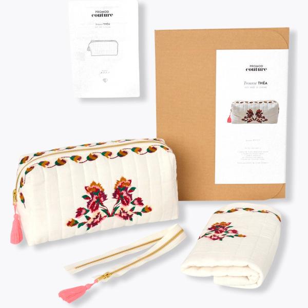 Valise femme blanc neige à fleurs Promod