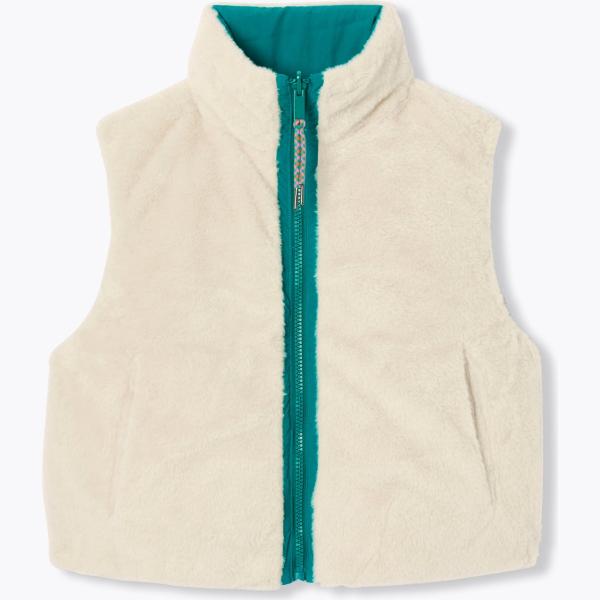 Veste de sport femme violet clair col haut court sans manche à fermeture éclair Promod