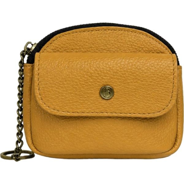 Portachiavi da donna in marrone chiaro con zip in metallo Elisendra®