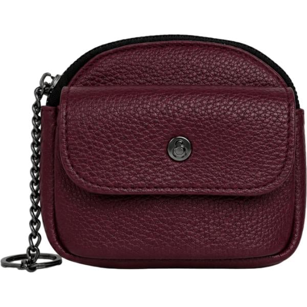 Portachiavi da donna in marrone scuro con zip in metallo Elisendra®