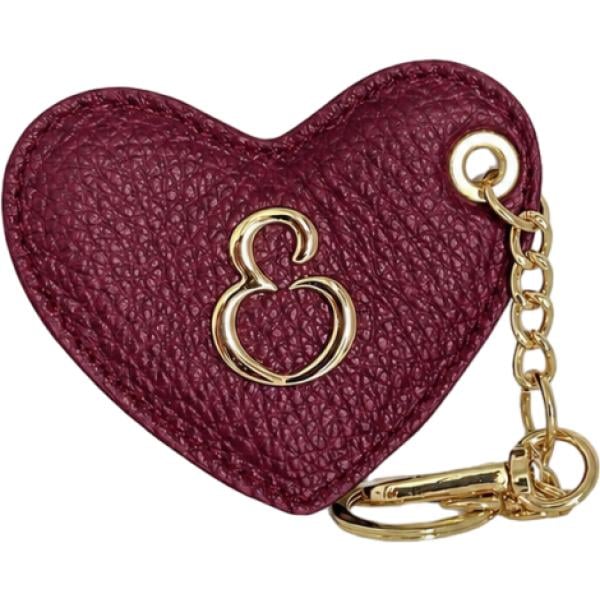 Portachiavi da donna mini in bordeaux made in italy in pelle Elisendra® Elisendra®
