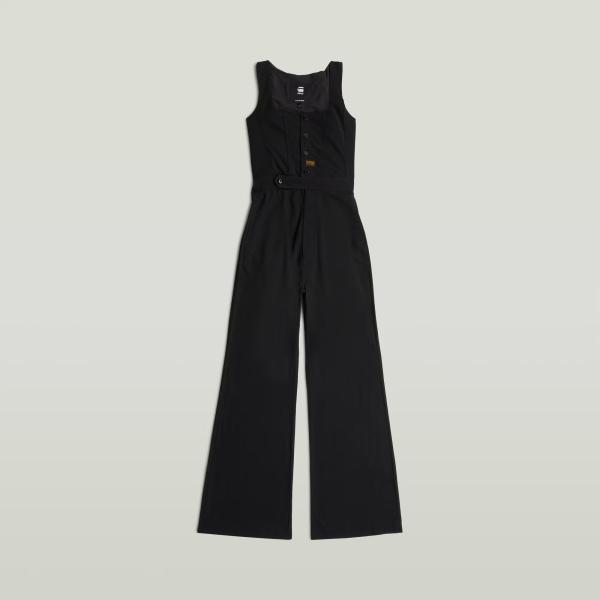 Survêtement femme gris clair à bretelles taille haute polyester G-Star RAW