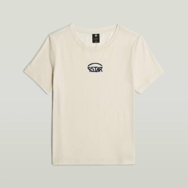 hauts G-Star RAW blanc imprimé