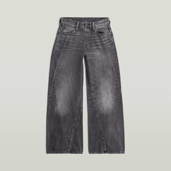 Jeans femme gris clair taille basse avec boutons denim G-Star RAW