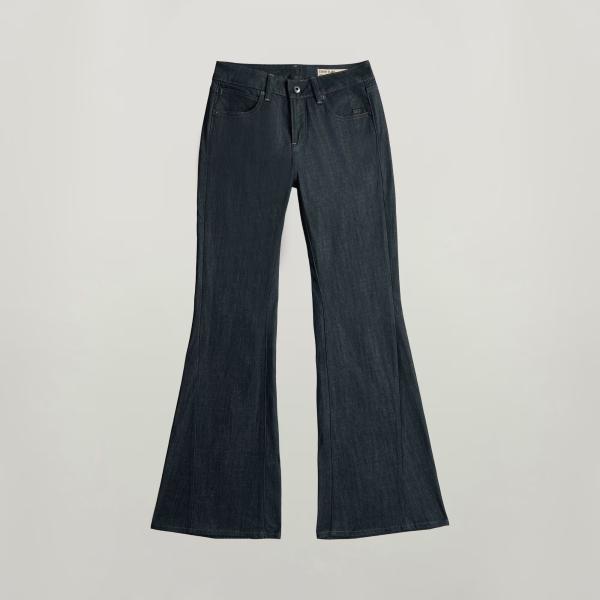 Jean bootcut femme gris clair à fermeture éclair denim G-Star RAW