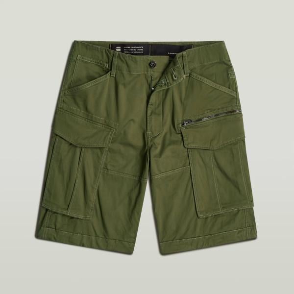 Shorts hombre verde oliva con cremallera G-Star RAW