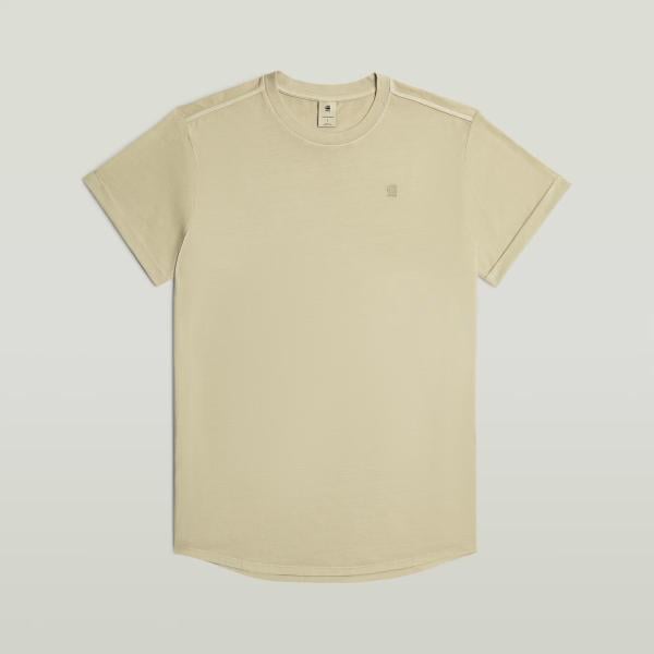 Camiseta hombre sand beige con diseños de punta G-Star RAW