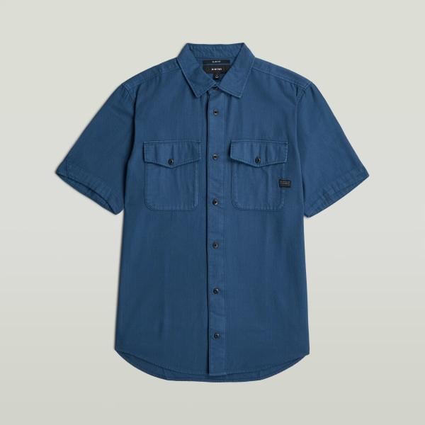 Camisa hombre light gray corto G-Star RAW