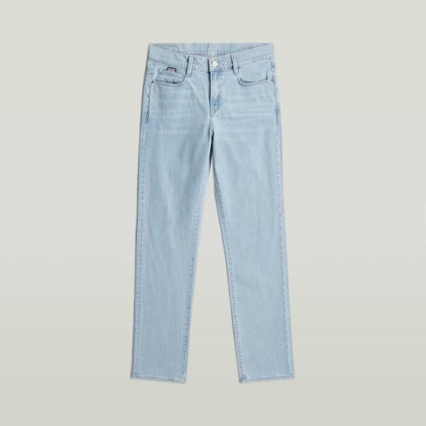 Vaqueros rectos mujer light gray corto con cremallera denim G-Star RAW