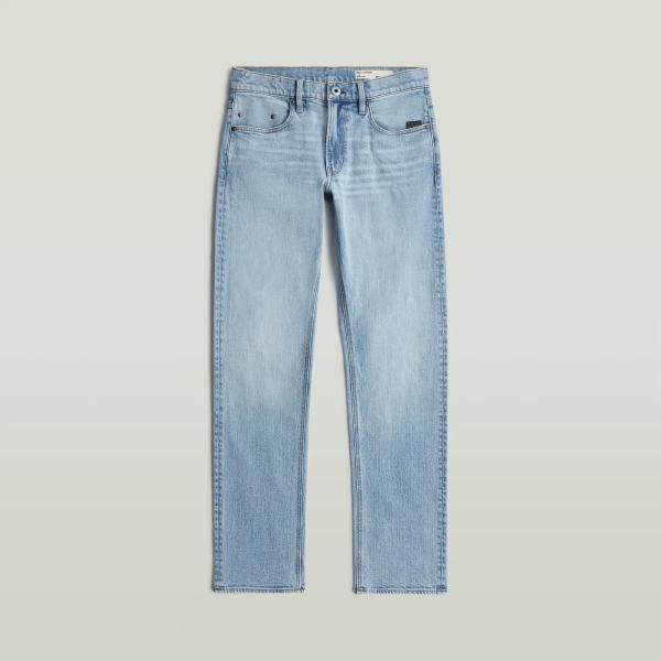 Vaqueros rectos hombre sky blue efecto lavado con cremallera denim G-Star RAW