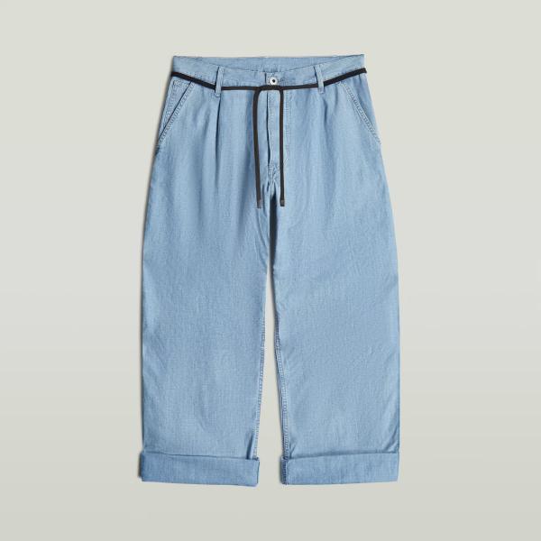 Vaqueros hombre light gray plisado corto con cinta denim G-Star RAW