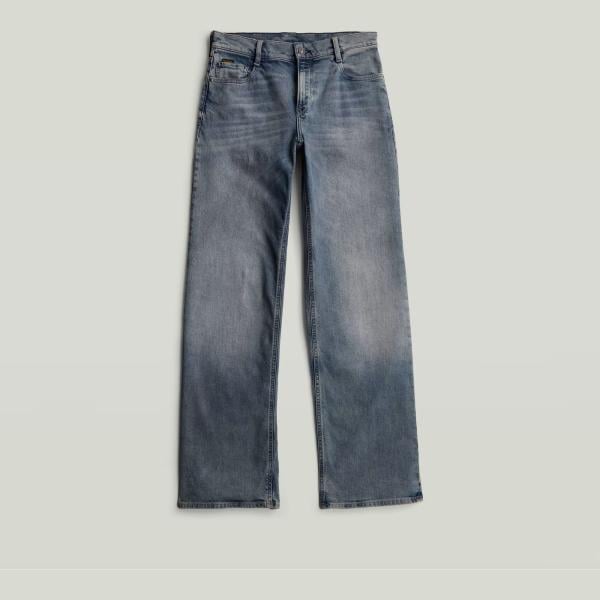 Vaqueros mujer light gray corto cintura baja con cremallera denim G-Star RAW