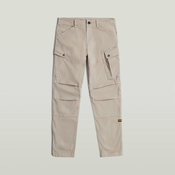 Pantalones cargo hombre light gray corto cintura baja con cremallera algodón G-Star RAW