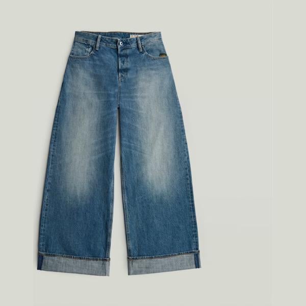 Vaqueros mujer light gray efecto lavado corto cintura baja denim G-Star RAW