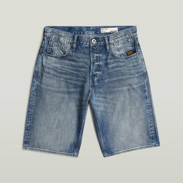 Pantalones cortos hombre dark blue efecto lavado corto algodón G-Star RAW