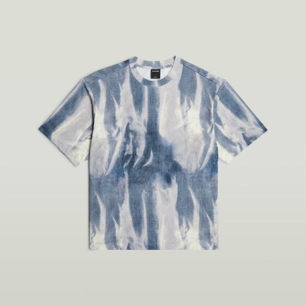 Camiseta hombre light gray con diseños corto de manga corta denim G-Star RAW