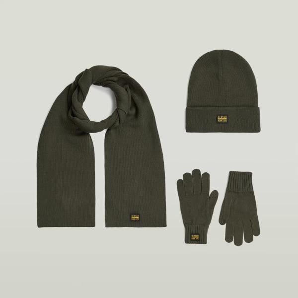 Bufanda hombre verde oliva poliéster G-Star RAW