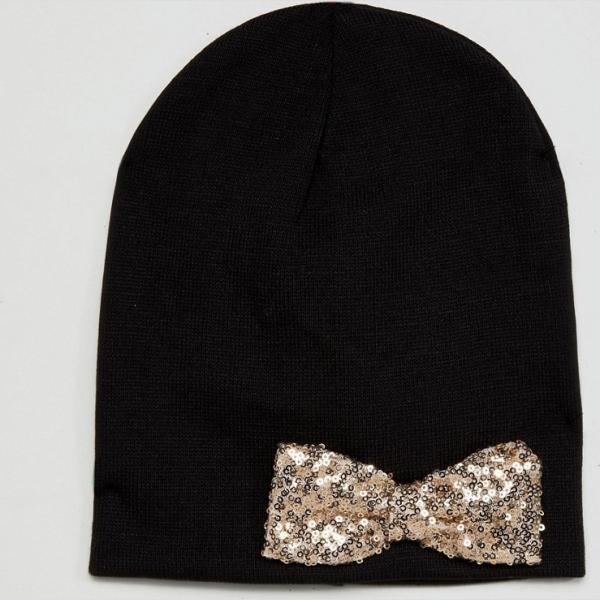 Cappello con fiocco e paillettes Helene Berman
