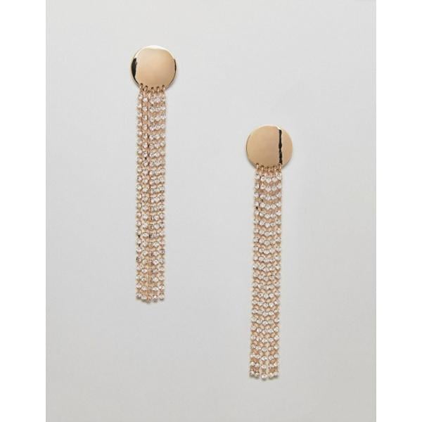 Orecchini pendenti farfalla oro Asos Design