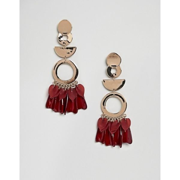 Orecchini pendenti farfalla oro Asos Design
