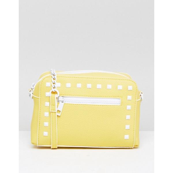 Borsa a tracolla con borchie e zip Asos Design