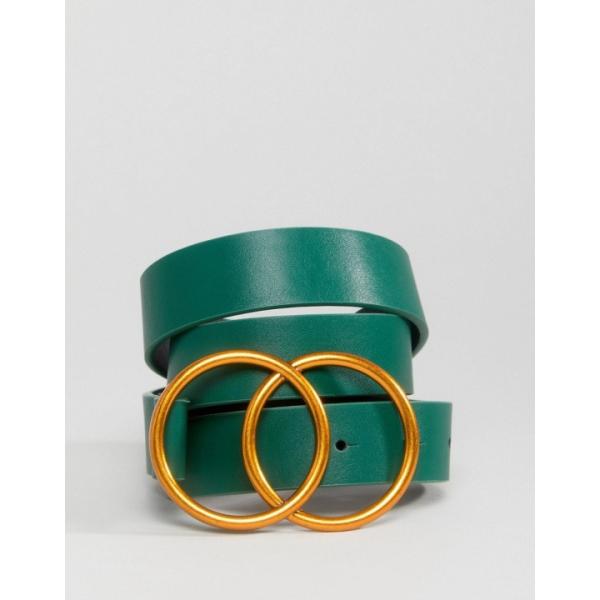 Cintura in denim lunghezza regolabile verde Asos Design