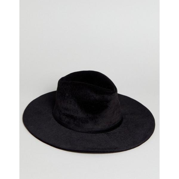 Cappello con stampa tinta unita nero Glamorous