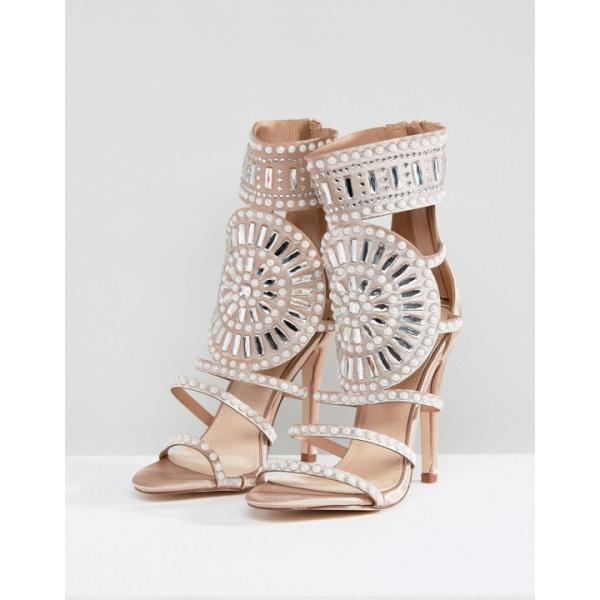 Sandali in raso rosa e oro Public Desire