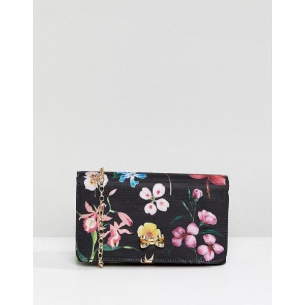 Pochette con stampa e zip con tasca interna multicolore Ted Baker