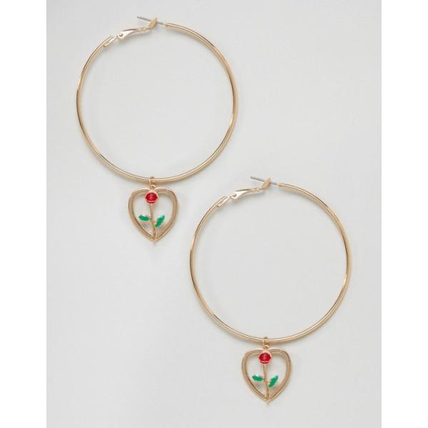 Orecchini rosa e oro Asos Design