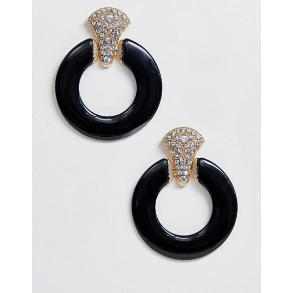 Orecchini petite con anello farfalla oro Asos Design