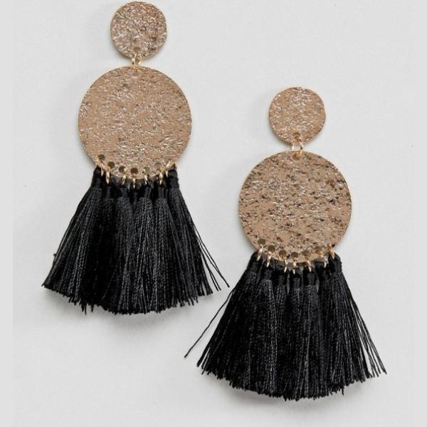 Orecchini nero e oro Asos