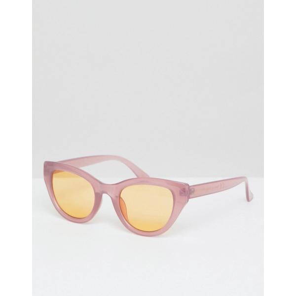 Occhiali da sole a gatto stanghette sottili rosa South Beach
