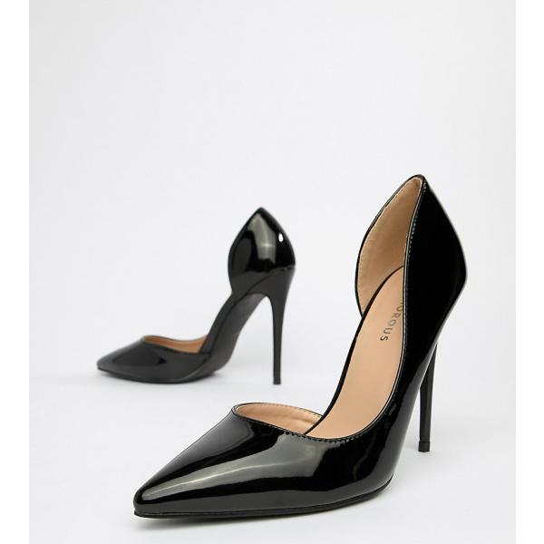 Décolleté pianta larga nero Glamorous Wide Fit