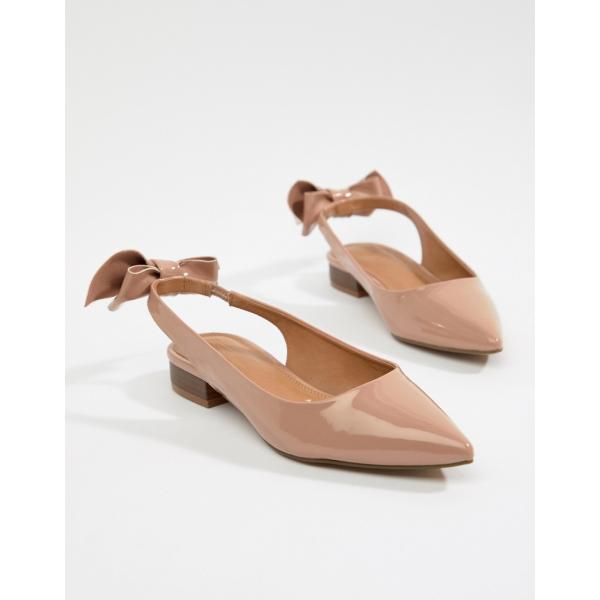 Ballerine con fiocco e cinturino Asos Design