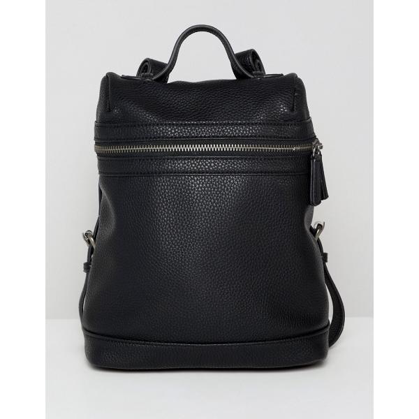 Zaino con manico e spalline con zip in denim tinta unita Asos Design