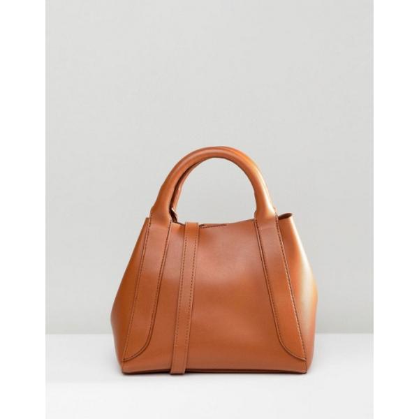Shopping bag mini con cinturino in denim con pieghe Asos Design