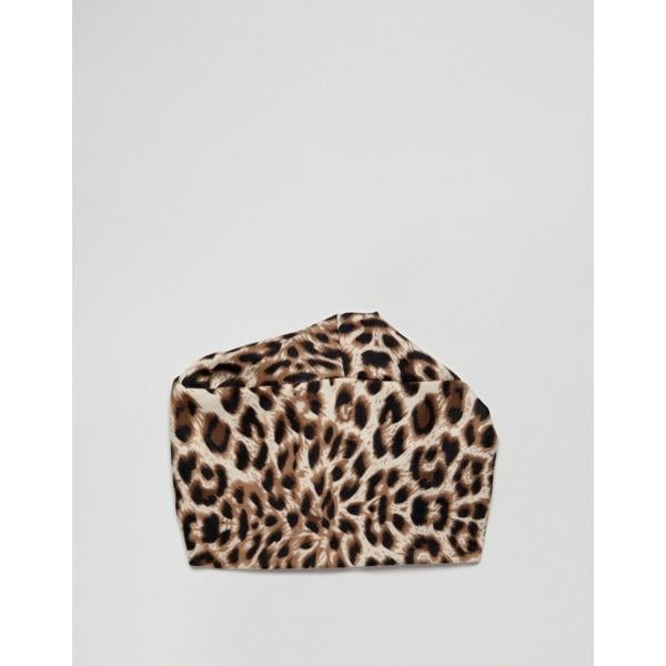 Cappello con nodi e stampa in denim Asos Design