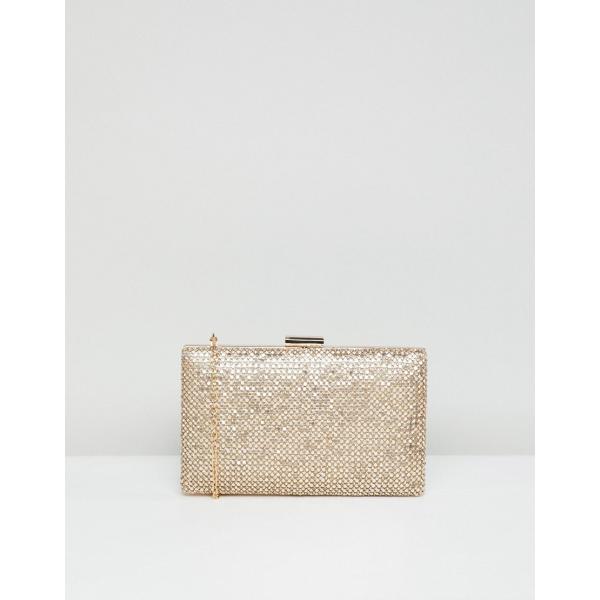Pochette con paillettes oro True Decadence