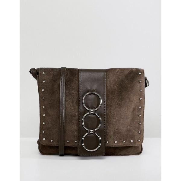 Borsa a tracolla con zip in denim con tasca interna Asos Design