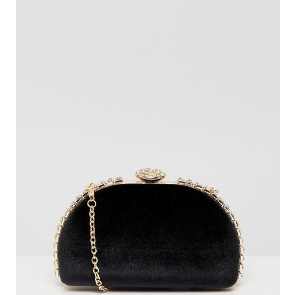 Pochette con spalline e gancetto nero True Decadence