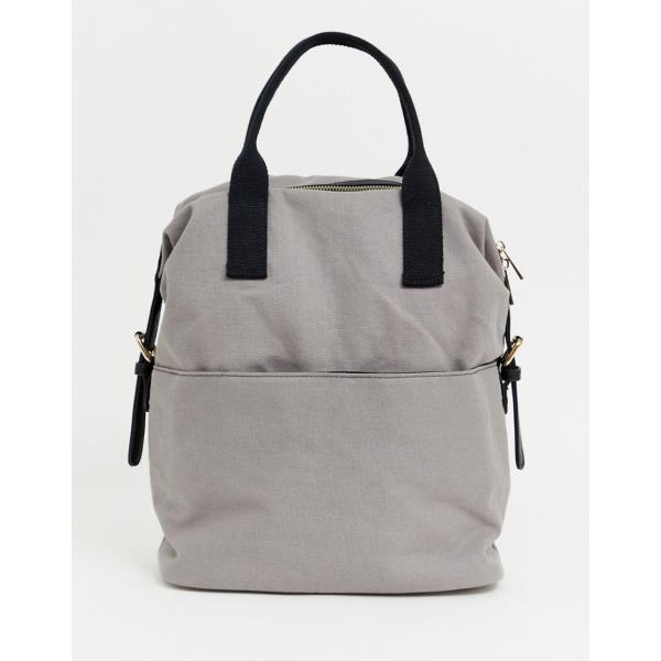 Zaino con spalline doppio manico in denim Asos Design