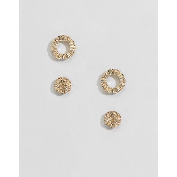 Orecchini a bottone oro Pieces
