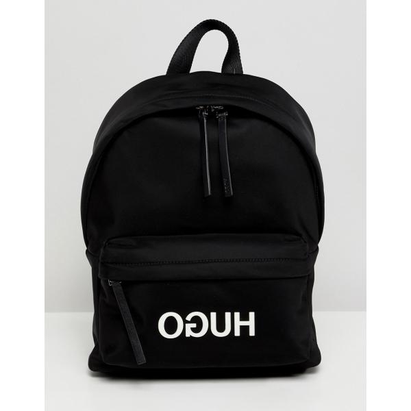 Zaino con manico e zip con bretelle e logo Hugo