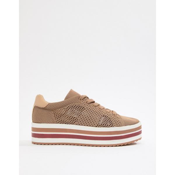 Sneakers flatform a rete Stradivarius