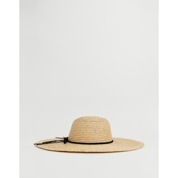 Cappello in paglia forma intrecciata beige Asos Design