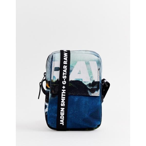 Borsa a tracolla con stampa e zip in denim G-Star